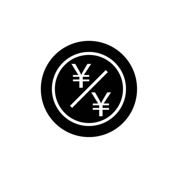 Símbolo Yen Ilustración Vectorial — Vector de stock