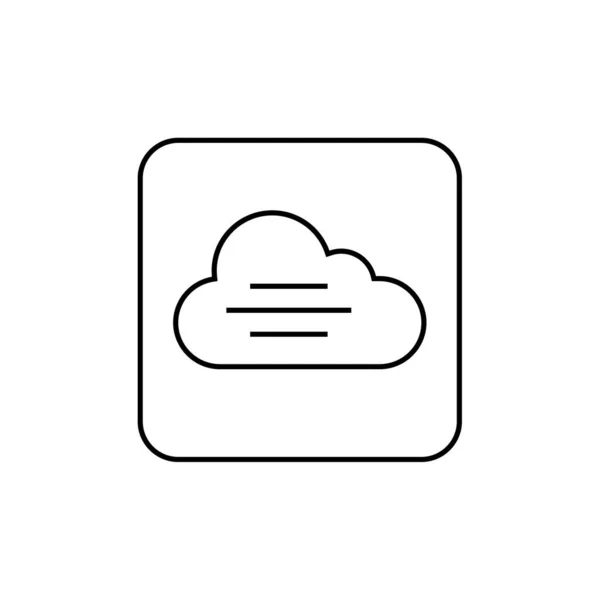 Иконка Облачных Вычислений Векторная Иллюстрация — стоковый вектор