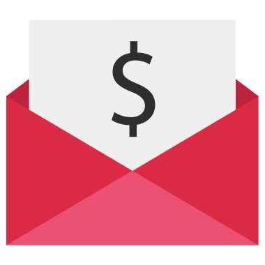 Dolar sembollü zarf