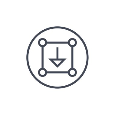 Şaşırmış şekilli yaratıcı soyut tasarım, vektör illüstrasyonu