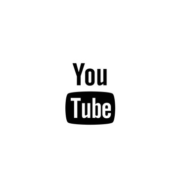 YouTube basit simge vektör illüstrasyonu, video, ortam konsepti  