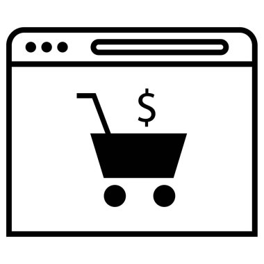 çevrimiçi web tarayıcı simgesi. vektör illüstrasyonu.