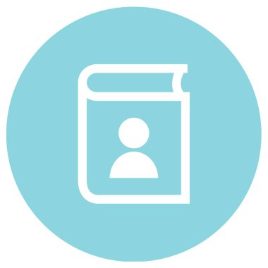 Kitap simgesinin vektör illüstrasyonu 