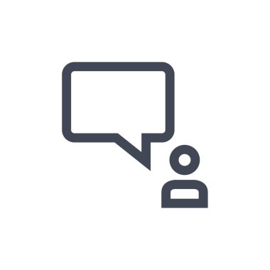 metin ampul simgesi, sohbet için ileti şablonu