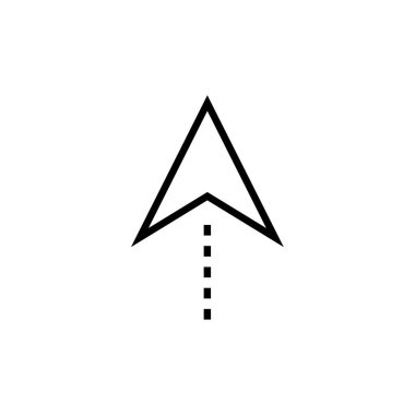 ok basit simge vektör illüstrasyonu  