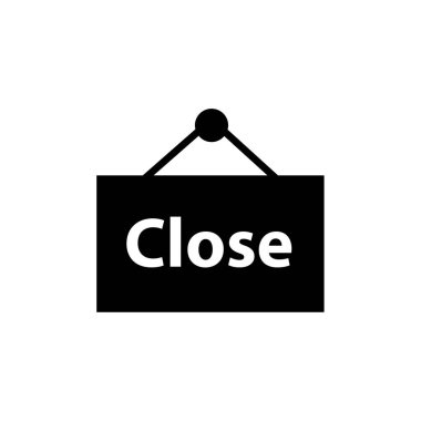 Kapatma işaretinin vektör illüstrasyonu 