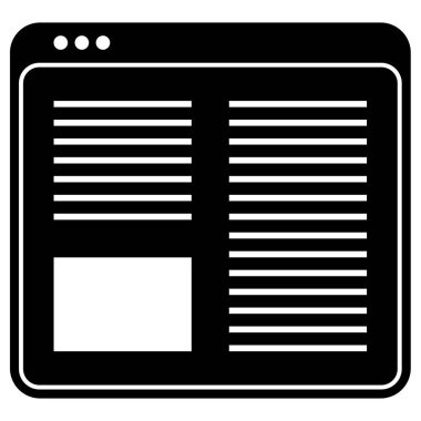 Web sitesi ve uygulama tasarımı için tarayıcı vektör simgesi 