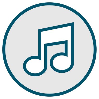 Müzik notası. Basit resimleme