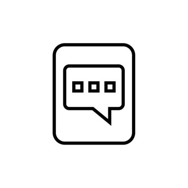 Metin Mesajlaşma simgesi vektör illüstrasyonu