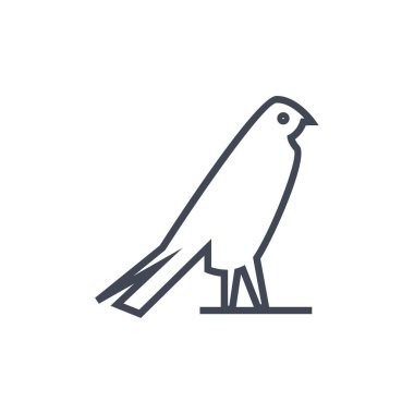 vektör logosu, Mısır kültür kuş sembolü