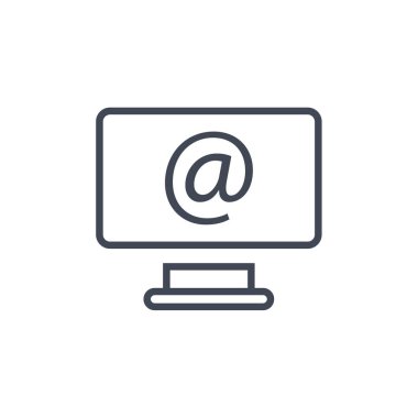 posta web simgesi, basit illüstrasyon 