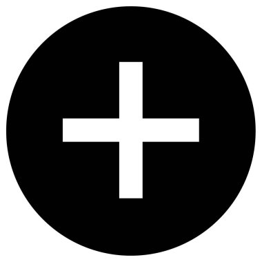 Artı modern simge vektör illüstrasyonunu ekle     