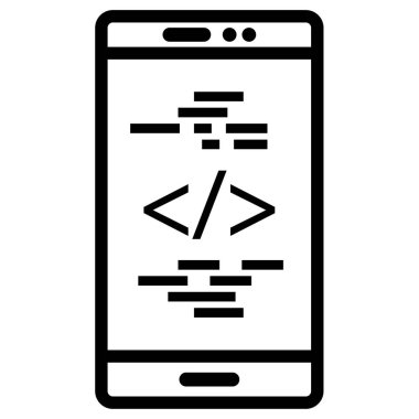 Web geliştirme simgesi vektör illüstrasyonu