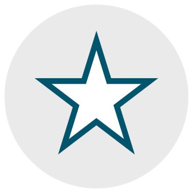 yıldız simgesi vektör illüstrasyonu