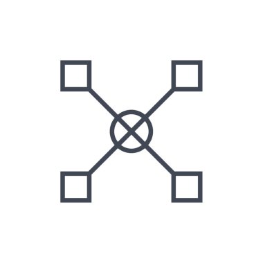 soyut yaratıcı tasarım izole edilmiş simge, vektör illüstrasyonu      