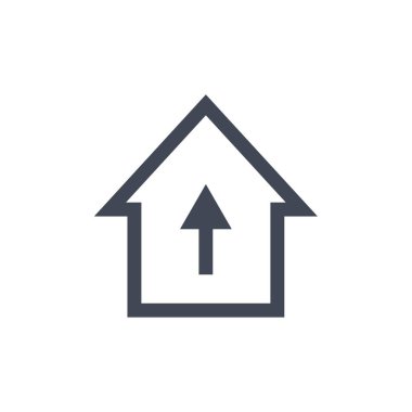 ev ikonu. vektör illüstrasyonu 