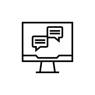 Metin Mesajlaşma simgesi vektör illüstrasyonu