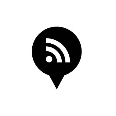  rss sosyal logo simgesi vektör illüstrasyonu