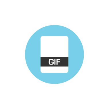 gif dosya simgesi, vektör illüstrasyonu basit tasarım