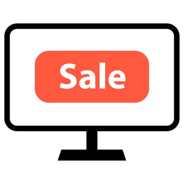 e-ticaret ve alışveriş ikonu konsept vektör çizimi  