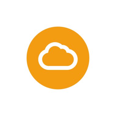 Bulut simgesi vektör illüstrasyonu