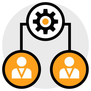 İnternet üzerinden iş ayarlama seçenekleri. simge vektör illüstrasyonu 