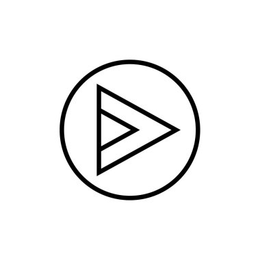 ok basit simge vektör illüstrasyonu 