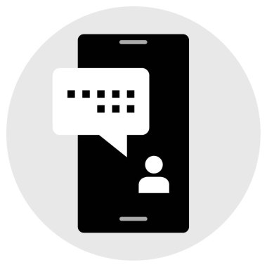 metin iletisi vektör illüstrasyonu  