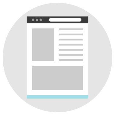 Kablo çerçevesi. Web simgesi basit illüstrasyon