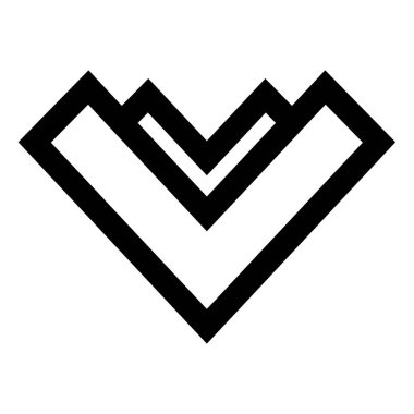 ok basit simge vektör illüstrasyonu 