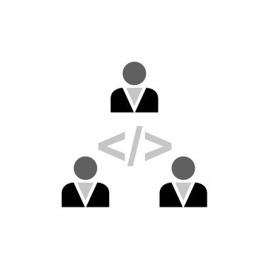 Web Geliştirme basit simgesi, vektör illüstrasyonu