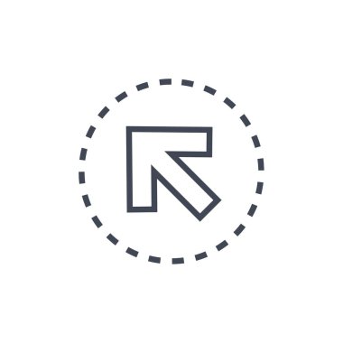 ok basit simge vektör illüstrasyonu 