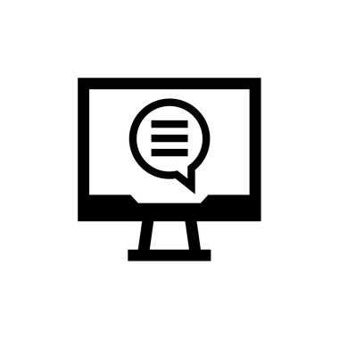 Metin Mesajlaşma simgesi vektör illüstrasyonu