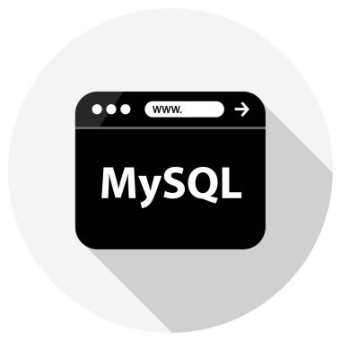 Web Geliştirme basit simgesi, vektör illüstrasyonu