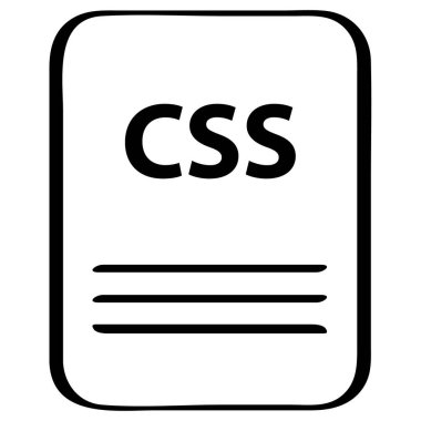 css dosya simgesi, vektör illüstrasyonu basit tasarım
