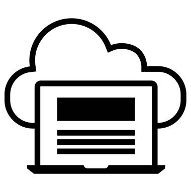 Bulut hesaplama. Web simgesi