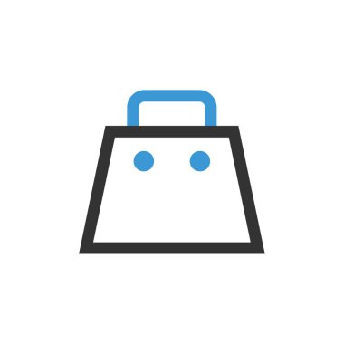 Alışveriş torbaları simge vektör çizim