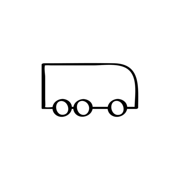 Εικονίδιο Διανύσματος Φορτηγού Γραμμής — Διανυσματικό Αρχείο