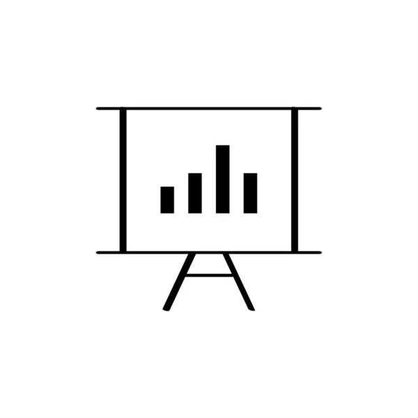 Business Presentation Icon Vector Illustration — Stock Vector