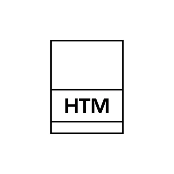 Htm File Icon Vector Illustration Simple Design — Stock Vector