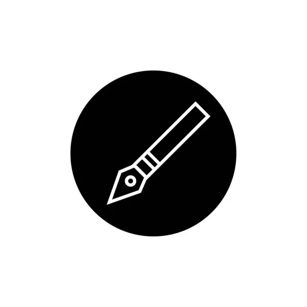 Pióro Logo Projekt Inspiracja Szablon Wektor Ilustracja — Wektor stockowy