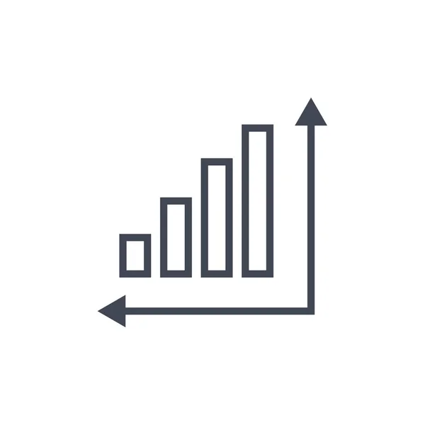 Graph Icon Vector Illustration Business Concept Icon — Stock Vector