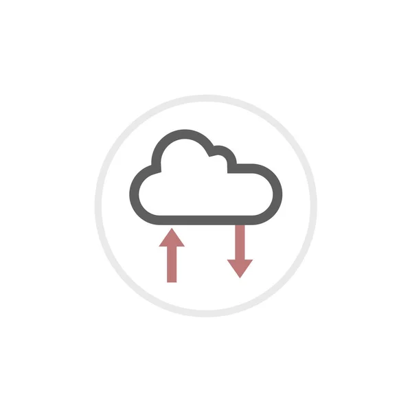 Cloud Computing Icon Vector Illustration — Stock Vector