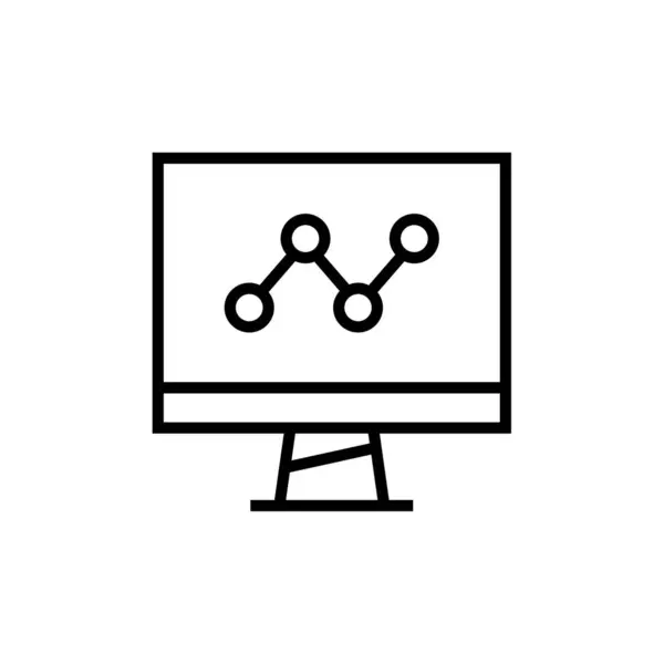 Analytik Zeichen Symbol Vektor Illustration — Stockvektor