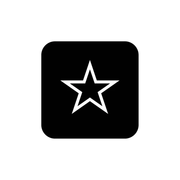 Stern Symbol Vektor Isoliert Auf Weißem Hintergrund — Stockvektor