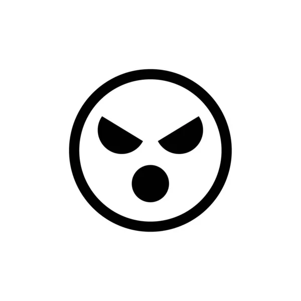 Vektorillustration Des Emoji Gesichtsausdrucks Emotionssymbol — Stockvektor