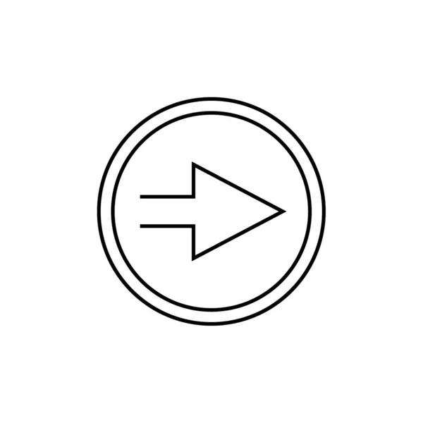 Flèche Illustration Vectorielle Icône Simple — Image vectorielle