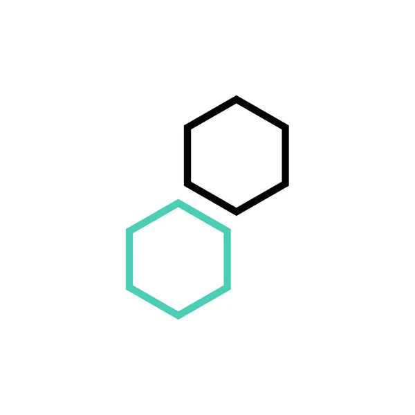 Illustration Vectorielle Hexagone — Image vectorielle