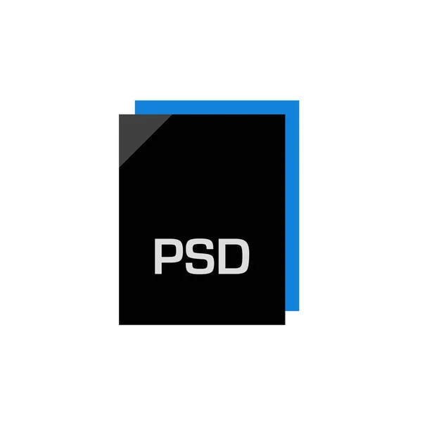 Εικονίδιο Αρχείου Psd Διανυσματική Απεικόνιση Απλό Σχέδιο — Διανυσματικό Αρχείο
