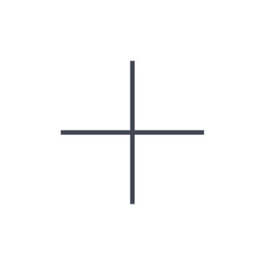 Plus modern simgesinin vektör illüstrasyonu  